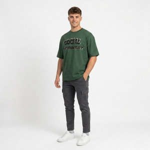 Nueva llegada: Camiseta extragrande con estampado gráfico personalizado |   Camiseta unisex 100% algodón, estilo casual y holgado, para unisex, con personalización. - Product Image 2