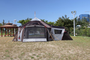 CAMPTOWN CHAMPION(A) 4-Person Extended Camping <b>Tent</b> <b>Single</b> Layer Four-Season Mesh Oxford Large Space One Bedroom One Living Room - Product Image 6