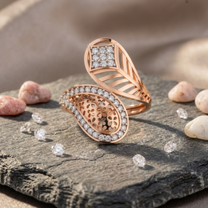 Bague personnalisée en diamant synthétique VVS cultivé en laboratoire, or 14 carats, luxe fantaisie pour femme, RIZTA JEWELS, coupe brillante certifiée, couleur DE - Product Image 1