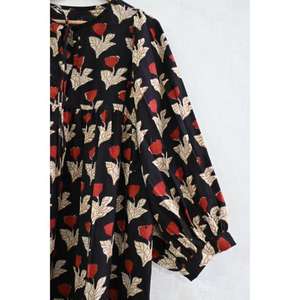 Vestido Maxi de Algodón con Estampado de Bloques para Mujer, Hecho a Mano, Estilo Boho Étnico, Atuendo de Verano - Product Image 2