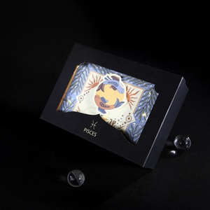 Boîte de papier d'art en carton du zodiaque personnel de luxe RTS Premium artisanat en feuille d'or UV personnalisable pour l'emballage de cadeau d'anniversaire - Product Image 1