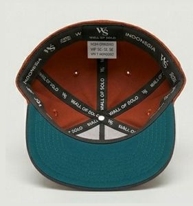 Embossed Leather Patch <b>Snapback</b> <b>Cap</b> Unisex 6 Panel Canvas Baseball Hat Adjustable Orange Gray Adjustable - Product Image 3