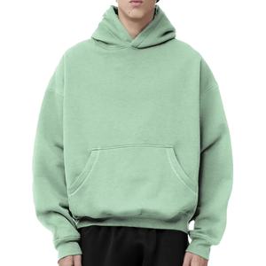 Comprar nuevo estilo holgado 100% algodón personalizado de peso pesado Fleece Boxy Fit Hoodie Oversize Blank Hoodie Hombres 2025 - Product Image 1