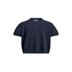 T-shirt personnalisé pour homme en mélange de coton tricoté, manches courtes, coupe ajustée, décontracté, pour le golf, respirant, qualité supérieure, uni sur le devant - Product Image 4