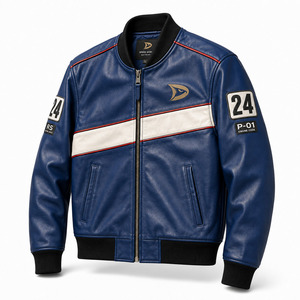 Heavyweight Genuine Cowhide <b>Shearling</b> Fur Collar Custom Logo <b>Aviator</b> Flight Men Leather <b>Jacket</b> - Product Image 2
