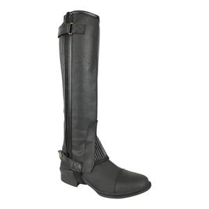 Demi-guêtres en cuir anti-rétrécissement pour hommes, tendance actuelle, fabricant et grossiste d'équipements équestres, fournisseur de demi-guêtres en cuir - Product Image 3