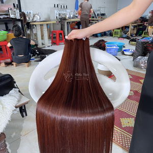 Extensiones de cabello Remy frontal de encaje de Color claro de cabello crudo vietnamita recto de hueso sin procesar de tendencia superior Extensiones de cabello humano superior - Product Image 3