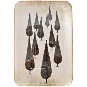 Nouvel Arrivage Plateau Moderne Européen en Aluminium Émaillé à Motif Cypriote, Multifonctionnel pour Service et Décoration de Mariage et Anniversaire - Product Image 2