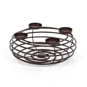 Ensemble de chandeliers en laiton avec bougies coniques pour la décoration de la maison, design en métal résistant à la chaleur - Product Image 4