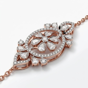 Fancy Lab Grown Diamond Necklace in 9K Rose Gold | 2.70 CT Women's Fine Jewelry - Product Image 5