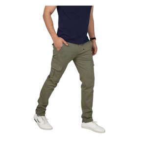 Pantalones Cargo Personalizados de Lona Casual, Transpirables, Antipilling, con Múltiples Bolsillos, para Hombre, Verano 2026 - Product Image 1
