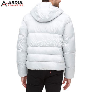 Trendy <b>Men</b> Puffer Winter <b>Jacket</b> <b>Lightweight</b> Durable Material Warm Design Perfect <b>For</b> Winter Daily Wear Street Fashion - Product Image 4