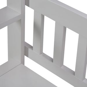 Panca contenitore da ingresso Brooklyn in bianco - Sgabelli e pouf eleganti - Product Image 5