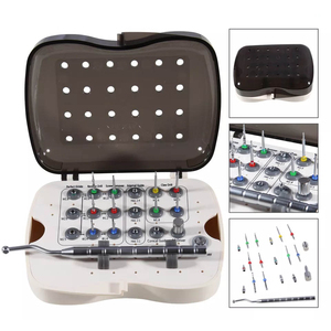 DIVIED INTERNATIONAL Dental Surgical Instrument Set Manual Hand Tools Multiple <b>Drill</b> Bits <b>Guides</b> Silver CE Certified Class II - Product Image 3