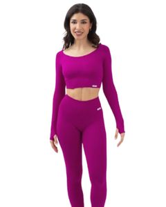 Conjunto Deportivo de Yoga de 2 Piezas para Mujer, Tallas Grandes, Ligero, Transpirable, Ropa de Gimnasio y Fitness, Diseño Personalizado con Estampado Frontal, Venta al Por Mayor - Product Image 4