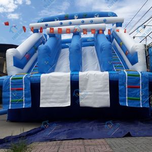 Tobogán acuático inflable Vietnam Thuy Linh de fácil instalación para parques de atracciones, eventos al aire libre, festivales, de PVC. Garantiza la seguridad en el transporte. - Product Image 4