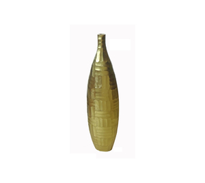 Premium Aluminum Floor <b>Standing</b> Decorative <b>Vase</b> with Artistic Handcrafted Openwork Floral Detailing - Product Image 4