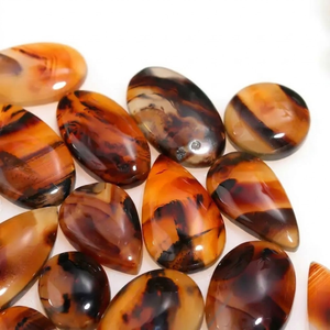 Ágata de Montana Marrón Única |   Piedra de Ágata Natural Tallada a Mano |   Piedra de Colección |   Material para Joyería Artesanal, Joyería Hecha a Mano, 25-30 mm - Product Image 5