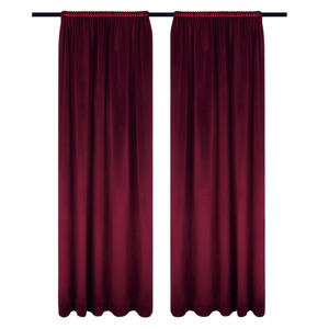 Modern 4x7 Feet Polyester Window <b>Curtain</b> <b>Pleated</b> Design Velvety Blackout Feature for Home Hotel Office Hospital <b>Hook</b> Rope - Product Image 2