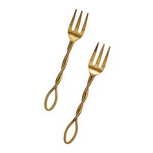 Ensemble de fourchettes en métal doré de qualité supérieure au meilleur prix pour les mariages, les événements et les fêtes - Product Image 4