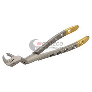 Pinzas manuales mandibulares para molares inferiores, de acero inoxidable, diseño de pico de cuerno de vaca, para extracción de molares inferiores en cirugía dental. - Product Image 5