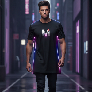 เสื้อยืดโอเวอร์ไซส์ผู้ชายราคาส่งถูก ผ้าฝ้าย 100% เสื้อยืดเปล่าเรียบง่าย สตรีทแวร์ ทรงหลวม ไหล่ตก เสื้อยืดสั่งทำได้ - Product Image 6