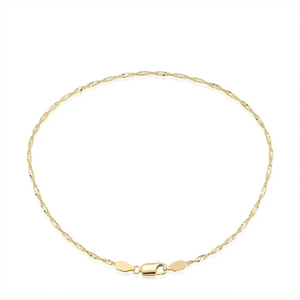 Gold Plated Twisted <b>Rope</b> <b>Chain</b> Necklace Lobster Clasp Link Necklace for Party Wedding Gift - Product Image 1