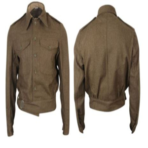 Unisex Vintage <b>Woolen</b> Jacket Regular Woven Bomber WW2 Reproduction Uniform Winter Solid OEM British 40 Pattern Tunic - Product Image 1
