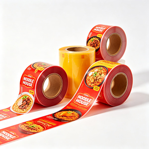 Film en rouleau personnalisé en CPP PET de qualité alimentaire, film d'emballage métallisé, couvercle à fermeture facile pour les nouilles en gobelet - Product Image 3