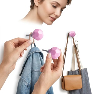 Modern Geometric Pink Plastic Cabinet <b>Knobs</b> <b>for</b> <b>Dresser</b> and Kitchen Use Easy Installation - Product Image 5