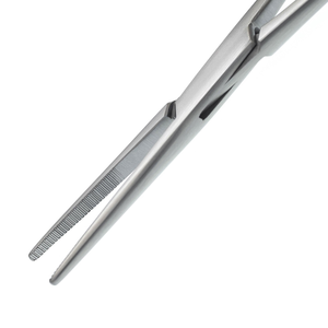 คีมหนีบหลอดเลือดแบบตรง Kelly Hemostatic Forceps ขนาด 14 ซม. ทำจากสแตนเลสสตีล สำหรับหนีบหลอดเลือดแดงในงานผ่าตัด ปากคีมแบบหยักละเอียด - Product Image 3