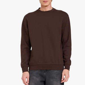 Sweat-shirt à col rond décontracté pour homme, de style streetwear, de haute qualité, à manches longues, avec logo personnalisé, léger, nouveau design, vente en gros - Product Image 4