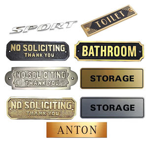 Emblème métallique personnalisé gravé avec logo, plaque dorée pour sac à main - Product Image 4