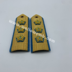Épaulettes personnalisées de grade Amiral de Marine du Brunei Royal, insignes de grade brodés pour uniformes d'officier de l'Aviation royale du Brunei - Product Image 4
