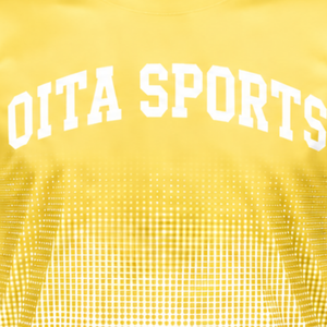 Neutral Yellow and <b>White</b> Gradient Sublimation <b>T</b> <b>Shirt</b> Men Short Sleeve Crew Neck Custom Printed Sports Training Performance - Product Image 5