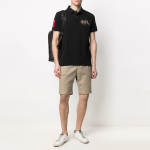 Top Trending Autumn Winter New Arrival 100% Cotton Breathable Plus Size <b>Men</b> Embroidered Short Sleeve for <b>Shirt</b> - Product Image 4
