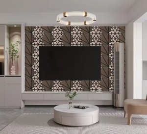 Panel Acústico Hexagonal de Madera Akupanel Negro con Fieltro Acústico y Chapa de Madera MDF para Paredes Interiores - Product Image 6