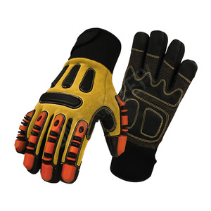 Gants de travail de sécurité industrielle en cuir synthétique Amara anti-vibration haute performance, résistants aux coupures et aux impacts, laminés en spandex - Product Image 1