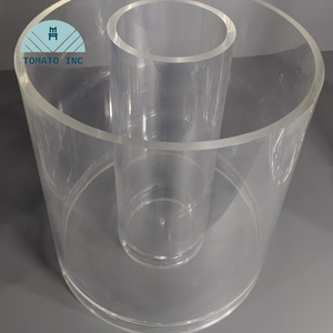 หน้าแปลนอะคริลิก PMMA ความแม่นยำสูง ผลิตด้วยเครื่อง CNC ซีลอะคริลิกแบบกำหนดเอง เจาะเกลียวปลายท่อ  ทำเครื่องหมายด้วยเลเซอร์ ใส หนา 3 มม. - Product Image 4