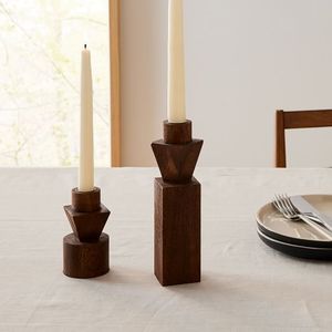 Classic Solid Wood <b>Candle</b> <b>Holder</b> Stand Elegant Design For Modern Home Interior Decoration And Gifting Purpose - Product Image 1