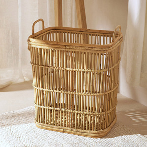 Decorative rattan harvesting baskets household accessories for sale natural <b>cane</b> storage basket - Product Image 1