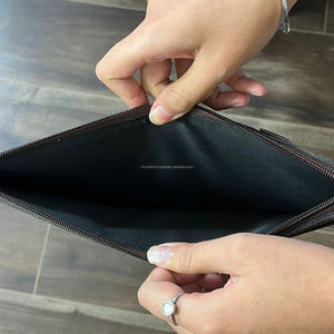 New Western Style Hair On Cowhide Leather Car Sun Visor Organizer Multiple Pocket for <b>Document</b> Sunglasses <b>Holder</b> for Vehicles - Product Image 6