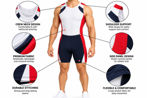 Singlet de Lucha Libre para Hombre 2026, Personalizado con Impresión Digital, de Alta Calidad, Transpirable, Ligero y Elástico, Entrega Rápida, Precio Bajo - Product Image 5