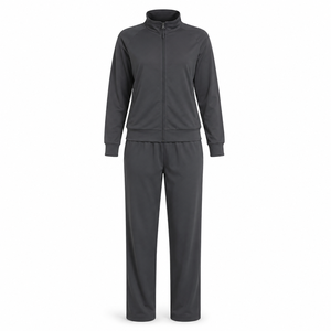 New Custom Wholesale Price <b>Women</b> Tracksuit Made High Quality Polyester <b>Fleece</b> Fabric Winter Season Ladies <b>Jogger</b> Solid Casual - Product Image 3