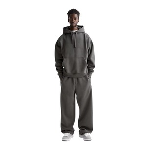 Custom 380 GSM 100% Cotton Hoodie and <b>Sweatpants</b> <b>Set</b> Heavyweight Blank Streetwear Puff Print Tracksuit OEM Factory <b>Set</b> - Product Image 2
