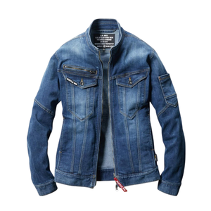 SALDI BURTLE 5011 Veste de travail en jean pour homme, style workwear, durable, utilitaire, légère, industrielle, directement du Japon - Product Image 1