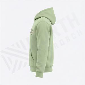 Sweat à capuche pour homme personnalisé avec logo, haute qualité, coton épais 500 g/m², technique de lavage à l'acide, brodé, coupe oversize, hiver - Product Image 3