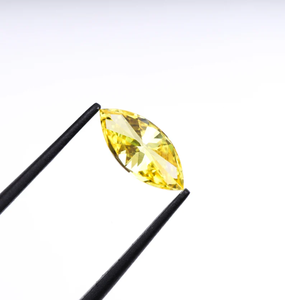 Diamante Sintético CVD Cultivado en Laboratorio, Corte Marquesa, Amarillo, Certificado IGI, Claridad VVS VS, Piedra Suelta de Lujo para Joyería - Product Image 5