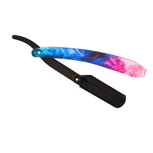 มีดโกนเหล็กกล้าไร้สนิมพับได้สีดำสำหรับช่างตัดผม - Product Image 3