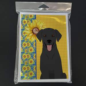 การ์ดอวยพรเปล่าขนาด5x7พร้อมซองจดหมายสำหรับข้อความซันฟลอราเดอร์รีทรีฟเวอร์8แพ็ค A7แปลกๆขนาด5x7ฤดูร้อน - Product Image 3